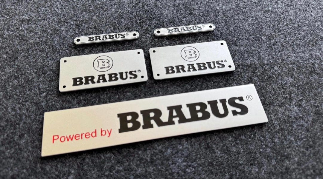 Smart Brabus Stickers: Engine & Mat Decals (5-piece Set, Ukraine Made ...