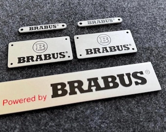 Smart Brabus Stickers: Engine & Mat Decals (5-Piece Set, Ukraine Made)