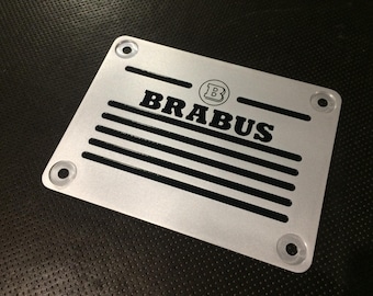Stainless steel car mats with screws for Mercedes Brabus 200*150 mm