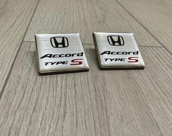 Honda Accord Type S seat plates, 52×52 mm (2 pieces in the set)