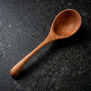 DIY Wooden Soup Ladle Spoon Template, Handmade Natural Wood Kitchen Utensil, Printable Woodworking Plan PDF