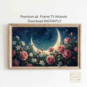 Crescent Moon Lantern Samsung Frame TV Art | Ramadan Eid Decor | Hisense Canvas LG Ember TV