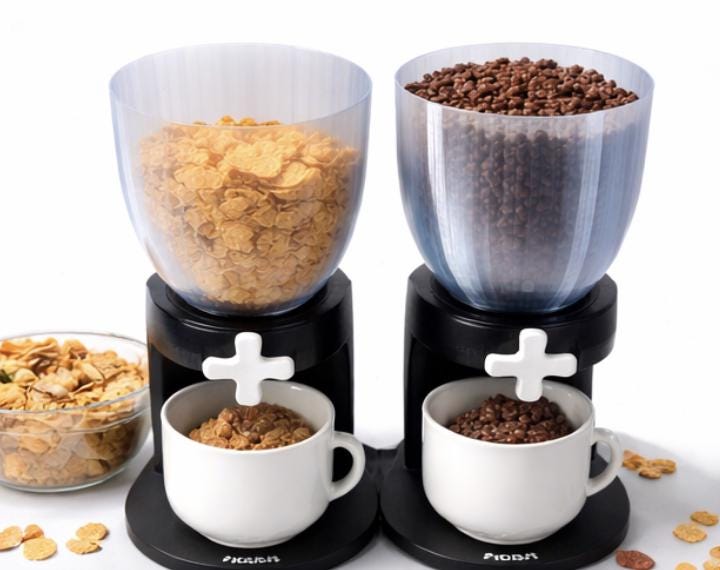 Wooden cereal dispenser