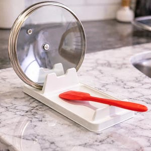 Portacoperchio e portacucchiaio intelligente per la cucina, raccogligocce