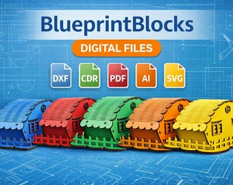 Victorian Gothic Dollhouse Laser Cut Files: Miniature 3D Wood Puzzle Plan (Digital Download)