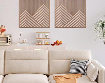 Modern Geometric Mountain Wall Art Laser Cut File (Digital Download)
