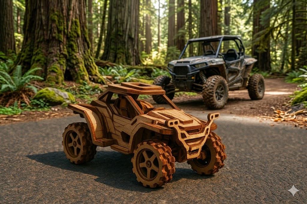 3D Wooden Off-road Buggy Laser Cut File: Vector Plan Blueprint (digital ...