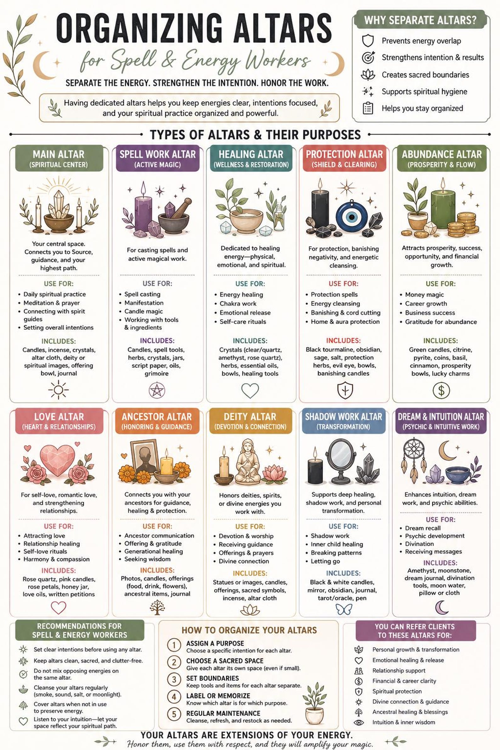 ALTAR ORGANIZING REFERENCE [digital Download] - Etsy Canada