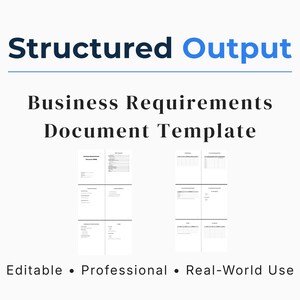 Business Requirements Document Template | BRD for Analysts (Google Docs, PDF)