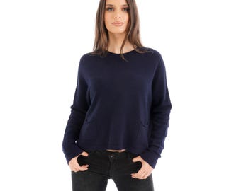 Made in Italy Double Pockets Jumper One Size 8-16