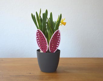 植木鉢用うさぎの耳 | フラワースタンド | デコレーション | イースター | 3Dプリント | Printibri
