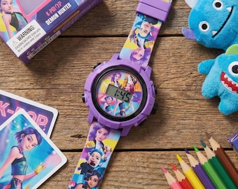 K-Pop Demon Hunters Watch | 24 Image Projection Digital Timepiece