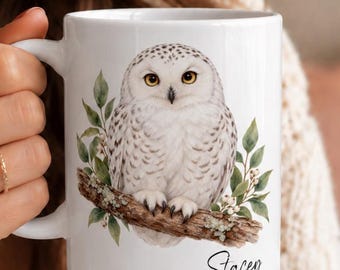 Personalized Owl Mug • Personalized Owl Gift • Gift for Your Sister, Daughter, or Wife • Birthday Gift • Gifts for Animal Lovers