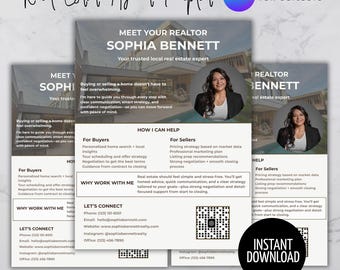 Real Estate Agent Flyer Template, Canva Comparative Market Analysis (CMA) (Digital Download)