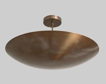 Messing Sputnik Kronleuchter | Mid Century moderne Deckenlampe