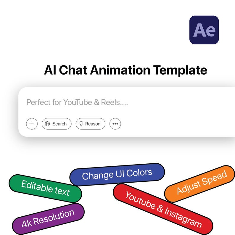 AI Chat Animation Template | Chatgpt UI | After Effects - Etsy Canada