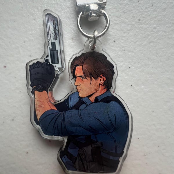 RE9 Leon Kennedy Keychain