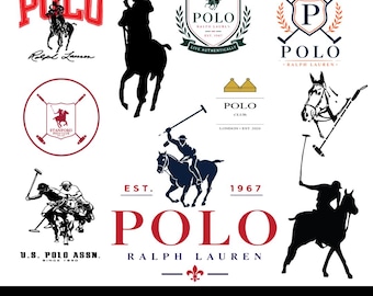 Polo Sport SVG Bundle, Equestrian Horse Rider svg, Vintage Crest Logo PNG EPS, Preppy Club Emblem Designs, Cricut Sublimation Files