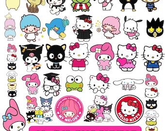 Kawaii Cat Clipart | Animal Friends PNG SVG Bundle (Digital Download