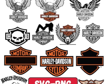 Motorcycle svg png | Harley Davidson Vector | svgBundle | Vintage Harley svg Cut File| HD Logo SVG (Digital Download)