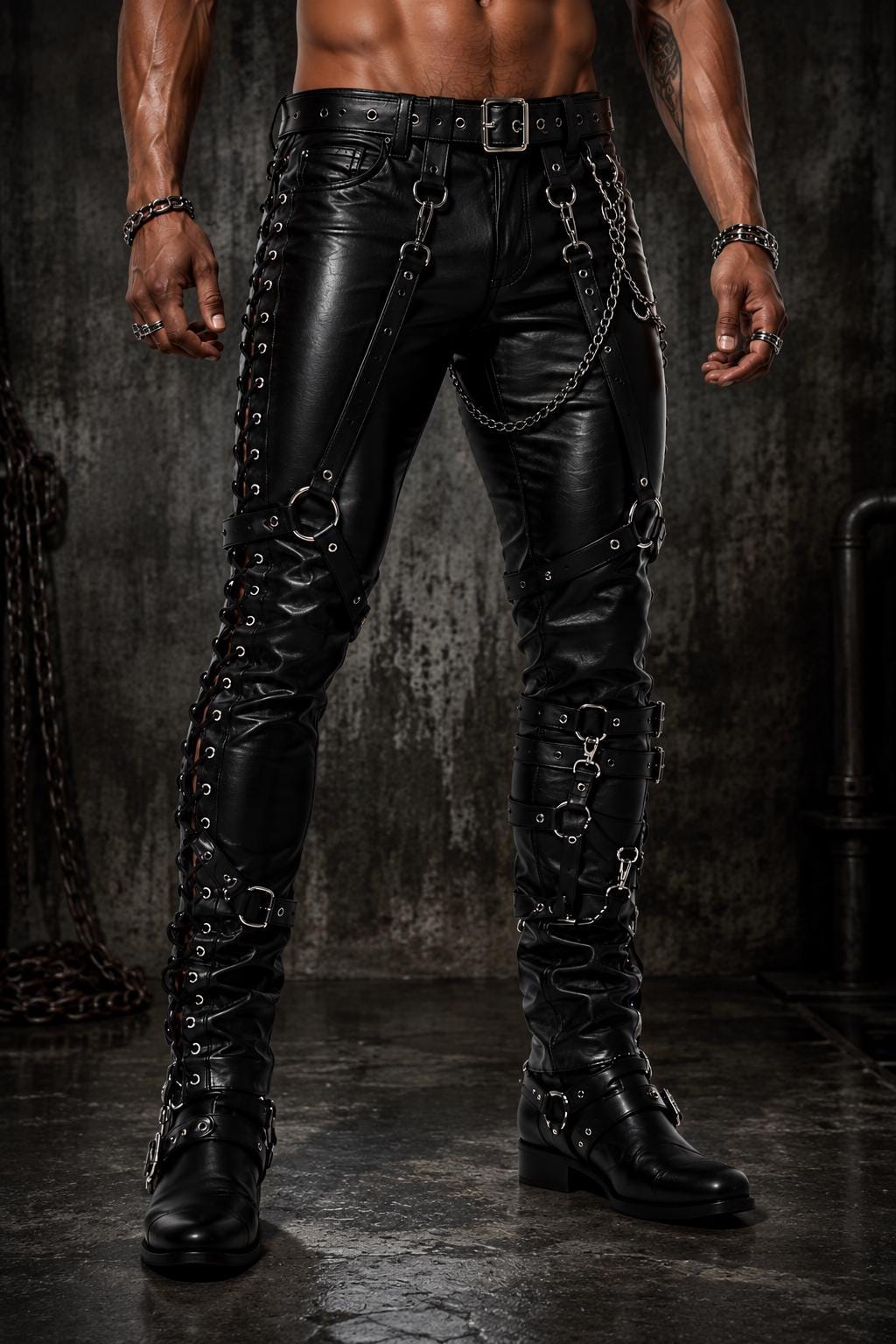 Leather gay pant - Etsy 日本