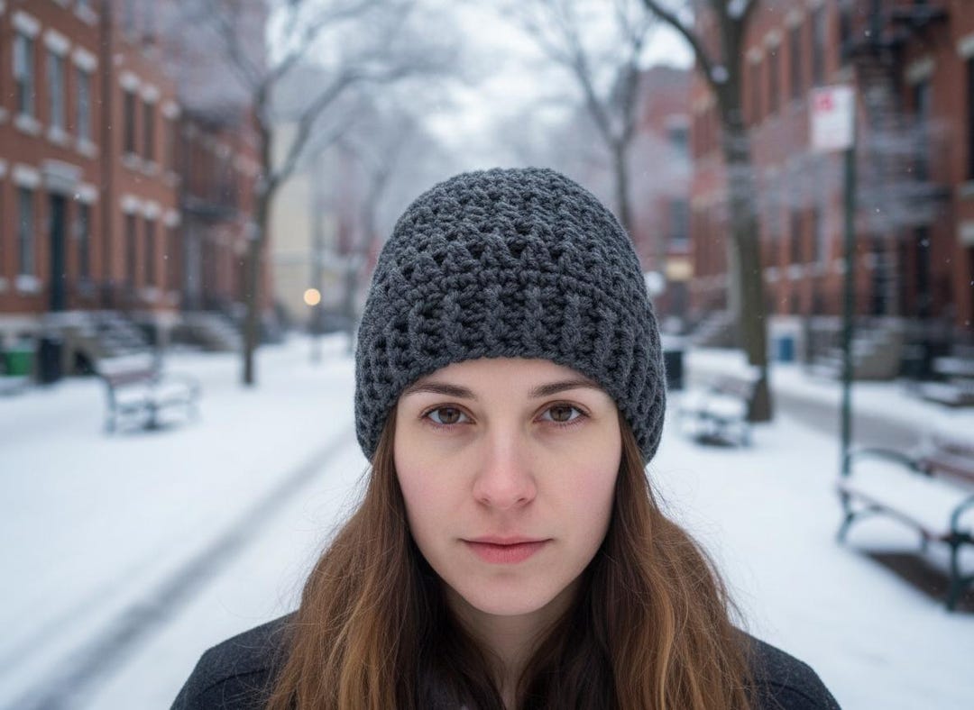 Chunky Crochet Beanie Pattern PDF, Cross Stitch Hat - Etsy