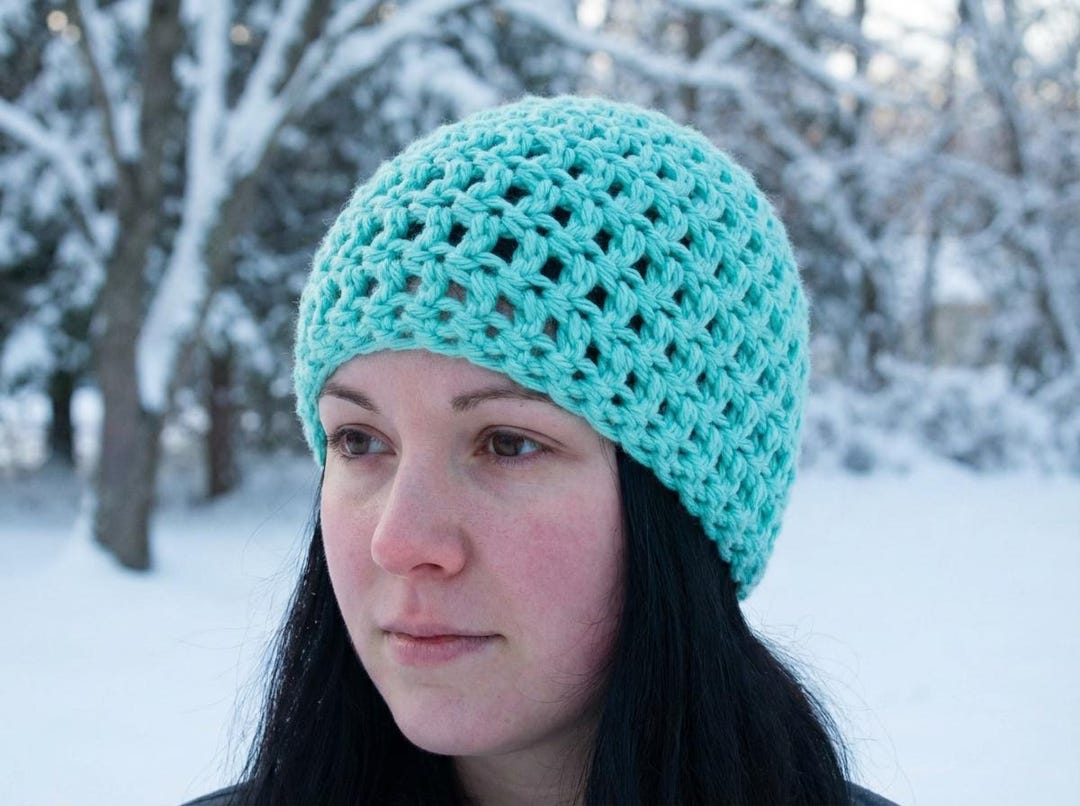 Chunky Crochet Beanie Pattern PDF – Easy Winter Hat - Etsy