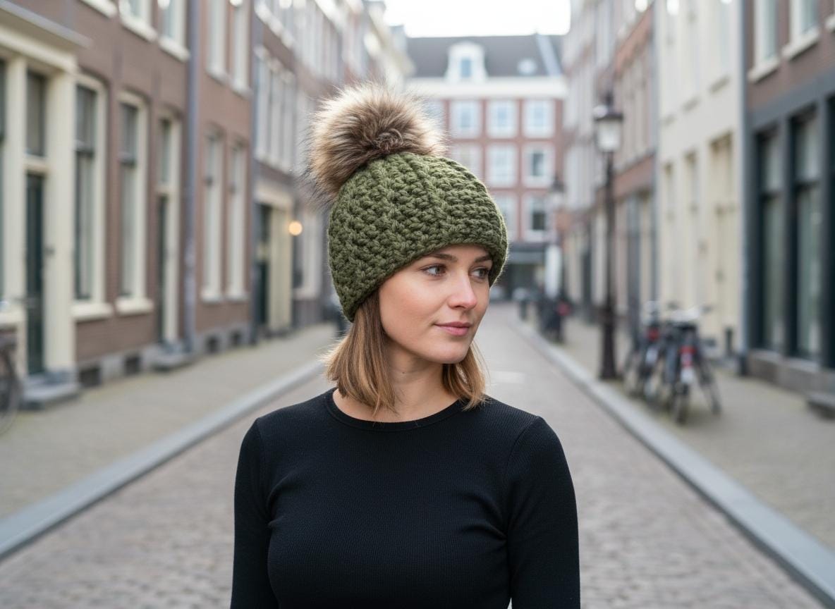 Chunky Crochet Beanie Pattern PDF, Adult Hat - Etsy