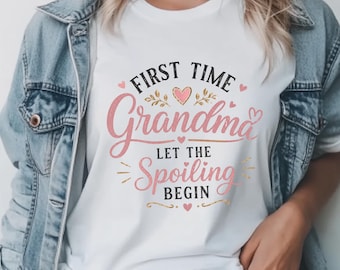 Camiseta "Próximamente abuela 2026", Regalo para abuela primeriza, Camiseta para futura abuela, Camiseta para anunciar el embarazo, Camiseta personalizada con el nombre del bebé.