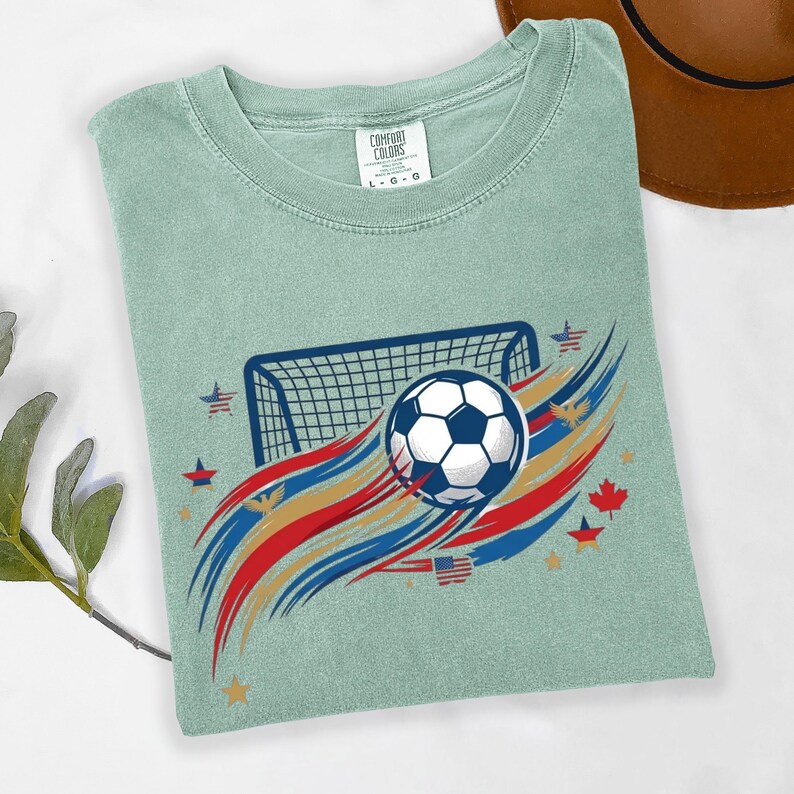 2026 World Cup Soccer Graphic Tee, Patriotic USA Canada Fan Gift for Player image 7