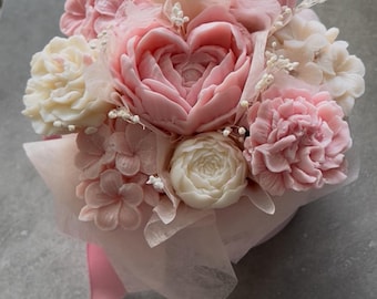 Bouquet de fleurs artificielles - bouquet de bougies fleur parfumée – idée cadeau