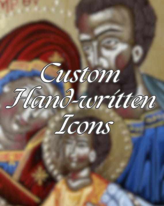 Custom Hand-Written (painted) Icons – Prayerfully Made Religious Art, Archival Materials