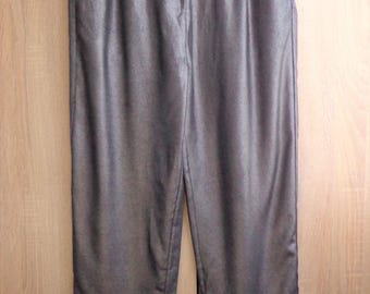 Pantaloni metallizzati argento scintillanti di Malene Birger, taglia 34 S
