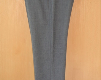 Vintage Incotex Venezia 1951 High Comfort grey wool chinos trousers IT size I46