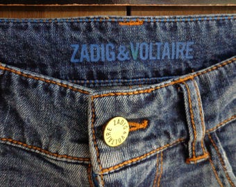 Zadig & Voltaire blauwe slim-fit jeans W25 L29