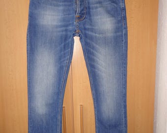 Nudie Jeans Dude Dan Highlights enkelpijpen jeans met onafgewerkte randen W29 L32