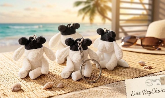 Evie Towel Animal 3D Printed Keychain Disney cruise | Cruise DCL Bag Tag Charm | Fish Extender FE Gift Idea | Cruise Cabin Pixie Dust