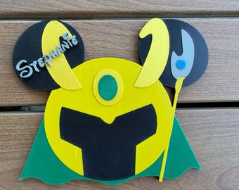 Personalized Loki Magnet | Mickey Ear Cruise Door Decor | 3D PRINTED |