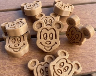 Mickey Inspired Waffle Magnet I Inspired 3D Printed Disney Cruise Door Magnet | Pixie Dust | DCL | | Fish Extender | Decoration