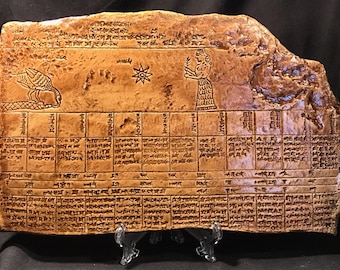ALMANAC ASTRONOMIQUE des 12 âges du zodiaque cunéiforme 200 av.