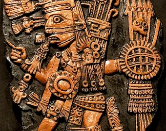 TEZCATLIPOCA, dieu maya aztèque, miroir fumeur