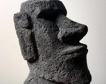 Réplique ancienne de statue Moai Rapa Nui Moai traditionnelle de l'île de Pâques