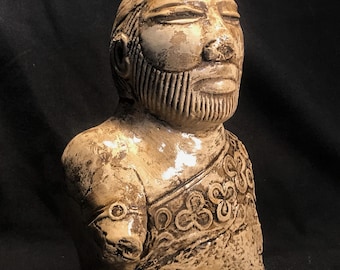 Réplique antique du prêtre roi Mohenjodaro, 2500 avant J.-C., VALLÉE DE L'INDUS