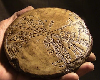 CARTA STELLARE SUMERICA Tavoletta di Sodoma e Gomorra, replica antica cuneiforme del 3100 a.C.
