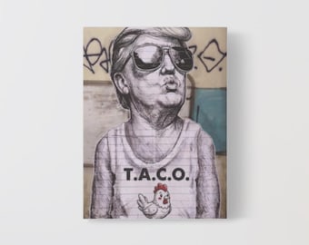 Banksy Anti Trump Parody Canvas Wall Art Graphic Print Matte Home Decor