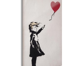 Political Satire Trump Releasing Balloon Banksy Style Acrylic Print