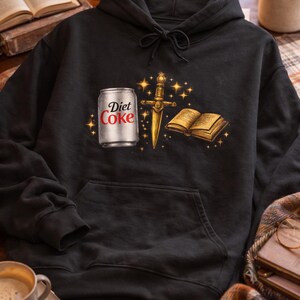 Morally Gray Man Hoodie, Diet Coke Reader BookTok Sweatshirt image 6
