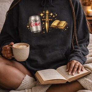 Morally Gray Man Hoodie, Diet Coke Reader BookTok Sweatshirt image 2