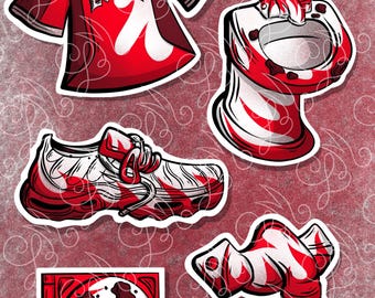 Lot de 5 Stickers - GRAND GARÇON PLK