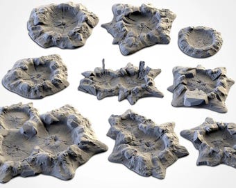 Wargame Craters Terrain